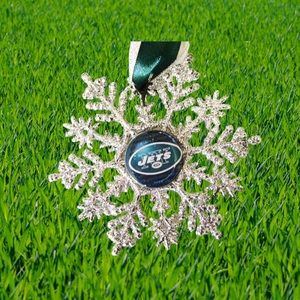 New York JETS Handmade Football Snowflake *NEW*